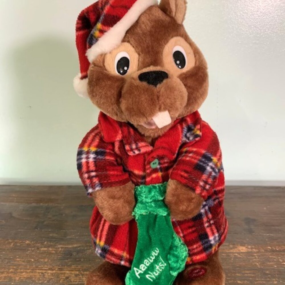 Vintage PBC International Musical Singing Squirrel - Aaaww Nuts!